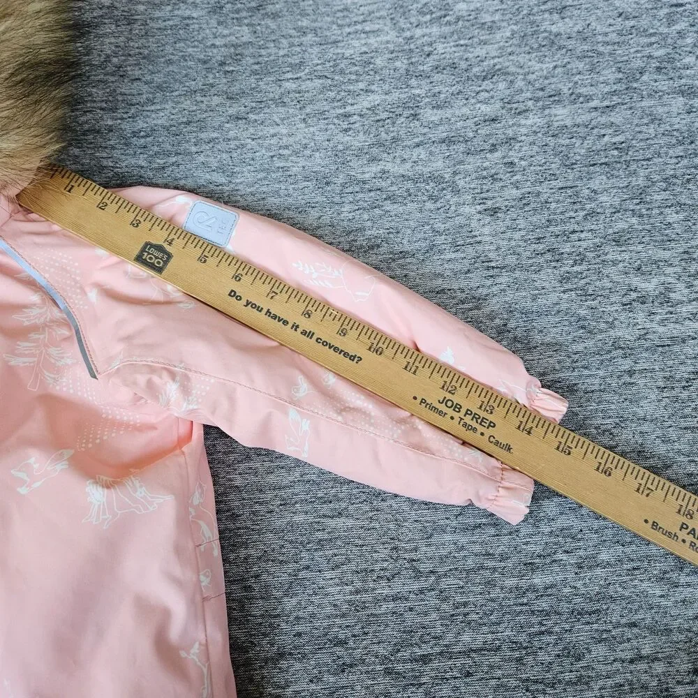Reima Waterproof Reimatec Toddler Snowsuit Pink Mauve Winter Scene Size 18-24M